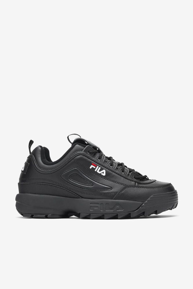 Fila Disruptor 2 Premium Trainers Black - Mens - 32574OYEB